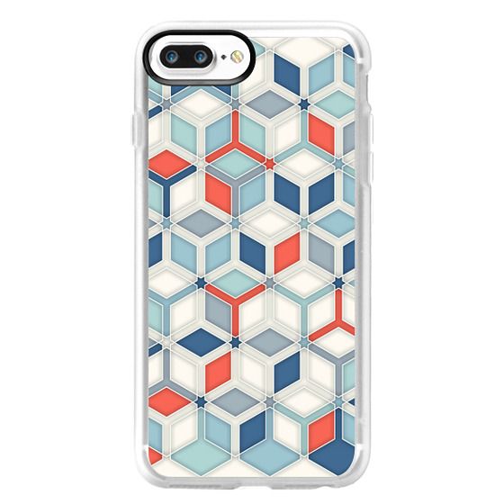 Soft Red White Amp Blue Hexagon Pattern Play Transparent On