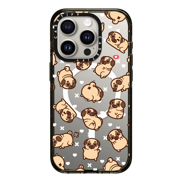 Puglie Pug x CASETiFY iPhone 15 Pro Case Sticker,Dog Black Impact Case MagSafe Compatible Puglie Pug Floating Pugs Mother's Day Puglie Pug x CASETiFY iPhone 15 Pro Case Sticker,Dog Black Impact Case MagSafe Compatible Puglie Pug Floating Pugs Mother's Day