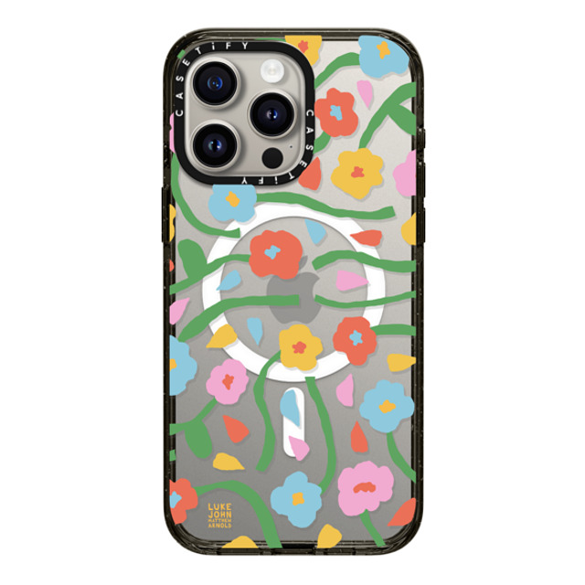 Luke John Matthew Arnold x CASETiFY iPhone 15 Pro Max Case Floral,Cartoon Black Impact Case MagSafe Compatible Rainbow Pansies by LJMA Mother's Day Luke John Matthew Arnold x CASETiFY iPhone 15 Pro Max Case Floral,Cartoon Black Impact Case MagSafe Compatible Rainbow Pansies by LJMA Mother's Day