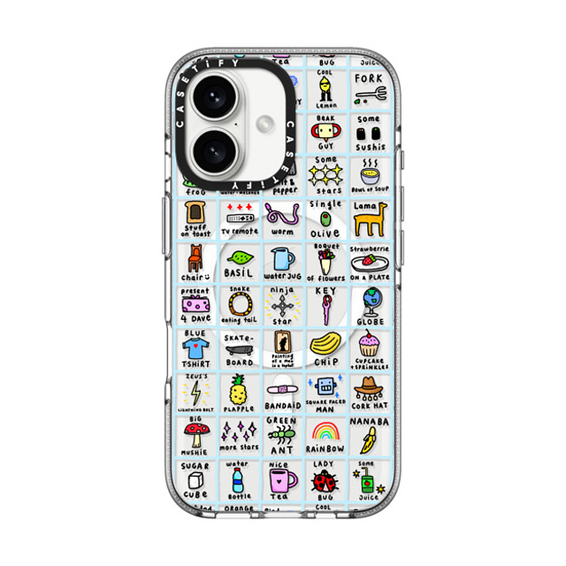Poppy Starr Olsen x CASETiFY iPhone 16 ケース クリア クリア ケース MagSafe対応 A Bunch of Stuff