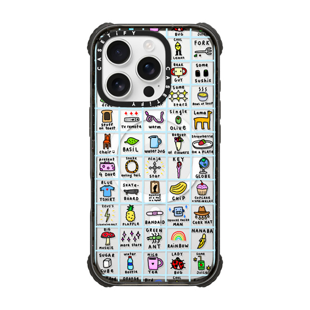 Poppy Starr Olsen x CASETiFY iPhone 16 Pro Case Black ウルトラ インパクトケース MagSafe 対応 A Bunch of Stuff Back to School Poppy Starr Olsen x CASETiFY iPhone 16 Pro Case Black ウルトラ インパクトケース MagSafe 対応 A Bunch of Stuff Back to School