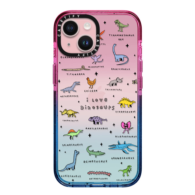 Poppy Starr Olsen x CASETiFY iPhone 15 ケース Cotton Candy インパクトケース I Love Dinosaurs Back to School Poppy Starr Olsen x CASETiFY iPhone 15 ケース Cotton Candy インパクトケース I Love Dinosaurs Back to School
