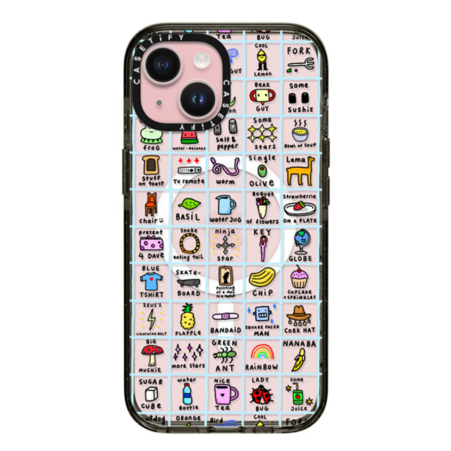 Poppy Starr Olsen x CASETiFY iPhone 15 Case Black Impact Case MagSafe Compatible A Bunch of Stuff Back to School Poppy Starr Olsen x CASETiFY iPhone 15 Case Black Impact Case MagSafe Compatible A Bunch of Stuff Back to School