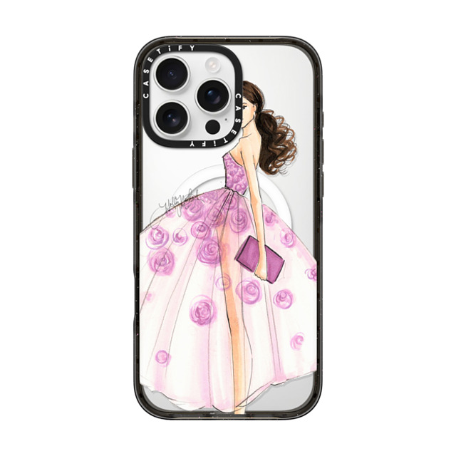 Holly Nichols x CASETiFY iPhone 16 Pro Max Case Black Impact Case MagSafe Compatible A Rose is a Rose (Fashion Illustration Transparent Phone Case) Holly Nichols x CASETiFY iPhone 16 Pro Max Case Black Impact Case MagSafe Compatible A Rose is a Rose (Fashion Illustration Transparent Phone Case)