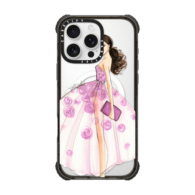 Holly Nichols x CASETiFY iPhone 16 Pro Max Case Black ウルトラ インパクトケース MagSafe 対応 A Rose is a Rose (Fashion Illustration Transparent Phone Case) Holly Nichols x CASETiFY iPhone 16 Pro Max Case Black ウルトラ インパクトケース MagSafe 対応 A Rose is a Rose (Fashion Illustration Transparent Phone Case)