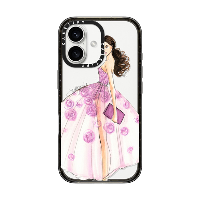 Holly Nichols x CASETiFY iPhone 16 Case Black Impact Case A Rose is a Rose (Fashion Illustration Transparent Phone Case) Holly Nichols x CASETiFY iPhone 16 Case Black Impact Case A Rose is a Rose (Fashion Illustration Transparent Phone Case)