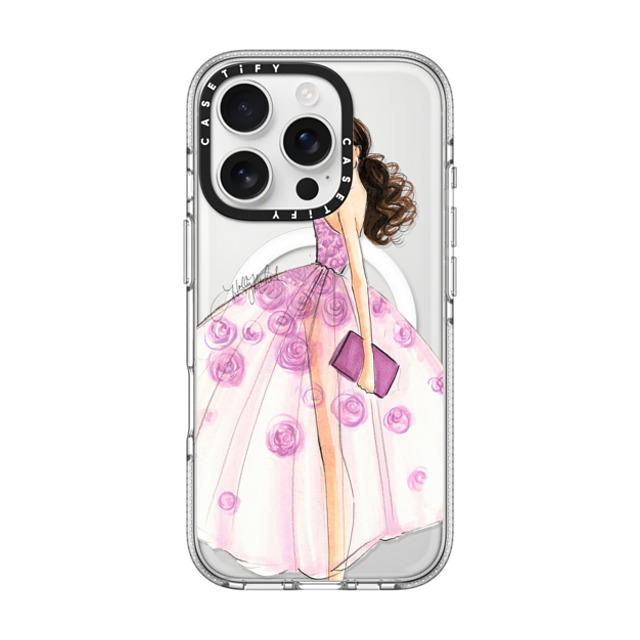 Holly Nichols x CASETiFY iPhone 16 Pro ケース Floral クリア クリア ケース MagSafe対応 A Rose is a Rose (Fashion Illustration Transparent Phone Case) Back to School Holly Nichols x CASETiFY iPhone 16 Pro ケース Floral クリア クリア ケース MagSafe対応 A Rose is a Rose (Fashion Illustration Transparent Phone Case) Back to School