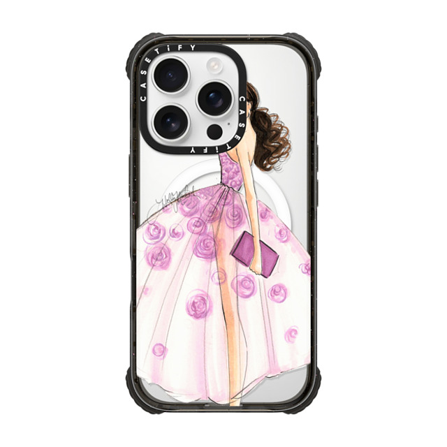 Holly Nichols x CASETiFY iPhone 16 Pro Case Black ウルトラ インパクトケース MagSafe 対応 A Rose is a Rose (Fashion Illustration Transparent Phone Case) Holly Nichols x CASETiFY iPhone 16 Pro Case Black ウルトラ インパクトケース MagSafe 対応 A Rose is a Rose (Fashion Illustration Transparent Phone Case)