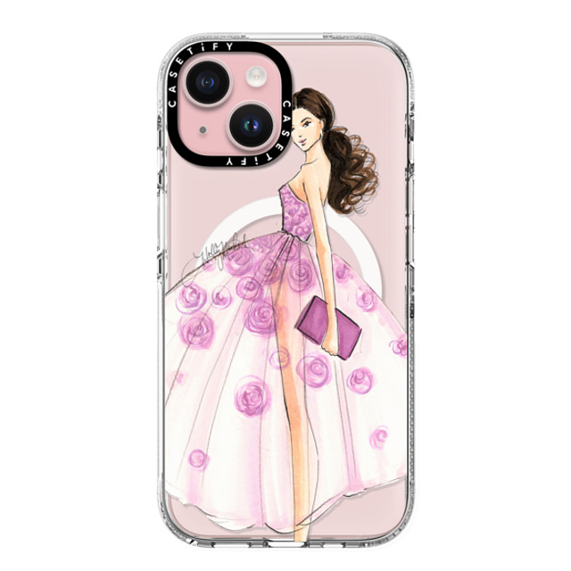 Holly Nichols x CASETiFY iPhone 15 Case Clear Clear Case MagSafe Compatible A Rose is a Rose (Fashion Illustration Transparent Phone Case) Holly Nichols x CASETiFY iPhone 15 Case Clear Clear Case MagSafe Compatible A Rose is a Rose (Fashion Illustration Transparent Phone Case)