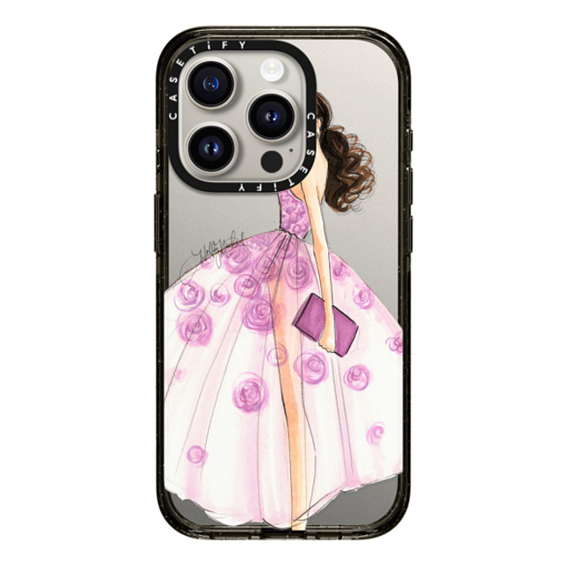 Holly Nichols x CASETiFY iPhone 15 Pro Case Black Impact Case A Rose is a Rose (Fashion Illustration Transparent Phone Case) Holly Nichols x CASETiFY iPhone 15 Pro Case Black Impact Case A Rose is a Rose (Fashion Illustration Transparent Phone Case)