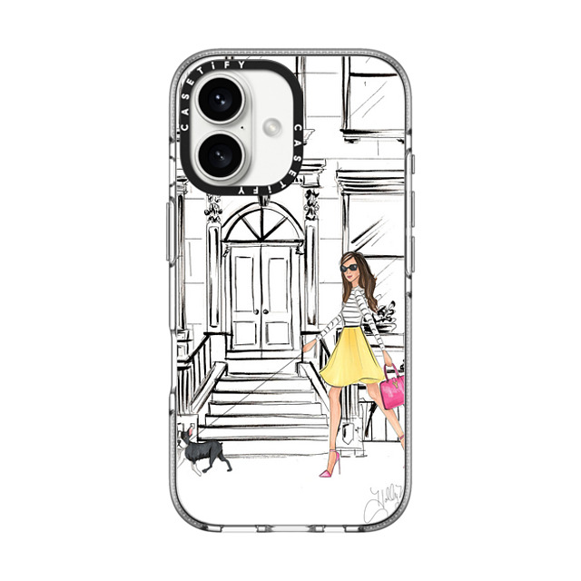 Holly Nichols x CASETiFY iPhone 16 ケース クリア クリア ケース MagSafe対応 Boston Brownstone
