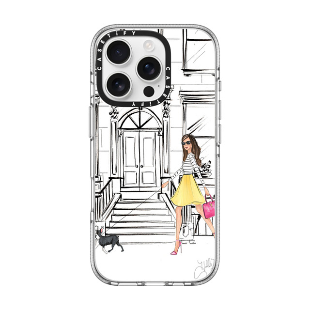 Holly Nichols x CASETiFY iPhone 16 Pro ケース クリア クリア ケース MagSafe対応 Boston Brownstone