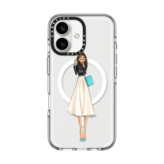 Holly Nichols x CASETiFY iPhone 16 ケース クリア クリア ケース MagSafe対応 Breakfast With Audrey (Breakfast at Tiffany's Inspired) iPhone 12 pro