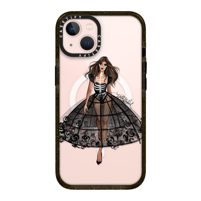 Holly Nichols x CASETiFY iPhone 13 ケース ブラック インパクトケース MagSafe対応 Haunted, Halloween Couture Girl