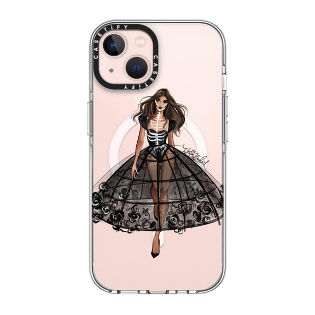 Holly Nichols x CASETiFY iPhone 13 ケース クリア クリア ケース MagSafe対応 Haunted, Halloween Couture Girl