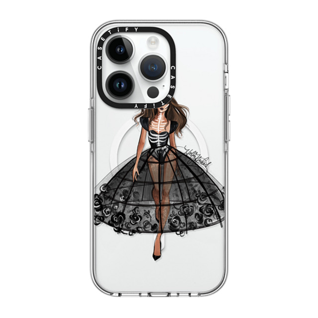 Holly Nichols x CASETiFY iPhone 14 Pro ケース クリア クリア ケース MagSafe対応 Haunted, Halloween Couture Girl