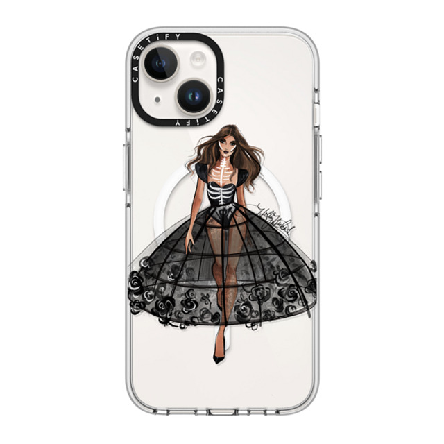 Holly Nichols x CASETiFY iPhone 14 ケース クリア クリア ケース MagSafe対応 Haunted, Halloween Couture Girl