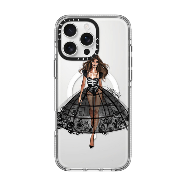 Holly Nichols x CASETiFY iPhone 16 Pro Max ケース クリア クリア ケース MagSafe対応 Haunted, Halloween Couture Girl