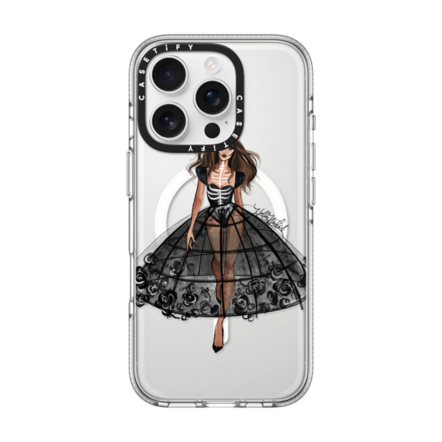 Holly Nichols x CASETiFY iPhone 16 Pro ケース クリア クリア ケース MagSafe対応 Haunted, Halloween Couture Girl