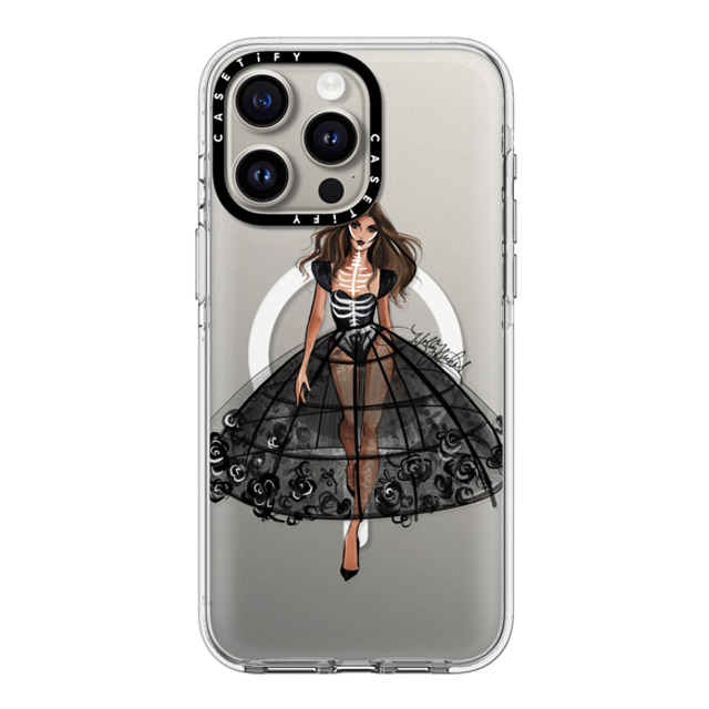 Holly Nichols x CASETiFY iPhone 15 Pro Max ケース クリア クリア ケース MagSafe対応 Haunted, Halloween Couture Girl