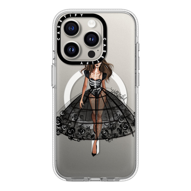 Holly Nichols x CASETiFY iPhone 15 Pro ケース クリア クリア ケース MagSafe対応 Haunted, Halloween Couture Girl