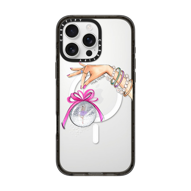 Holly Nichols x CASETiFY iPhone 16 Pro Max ケース Ribbon ブラック インパクトケース MagSafe対応 Making Spirits Bright Father's Day Holly Nichols x CASETiFY iPhone 16 Pro Max ケース Ribbon ブラック インパクトケース MagSafe対応 Making Spirits Bright Father's Day