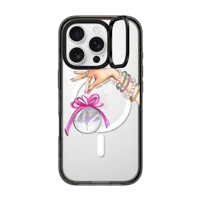 Holly Nichols x CASETiFY iPhone 16 Pro ケース Ribbon ブラック インパクトリングスタンドケース MagSafe対応 Making Spirits Bright Father's Day Holly Nichols x CASETiFY iPhone 16 Pro ケース Ribbon ブラック インパクトリングスタンドケース MagSafe対応 Making Spirits Bright Father's Day