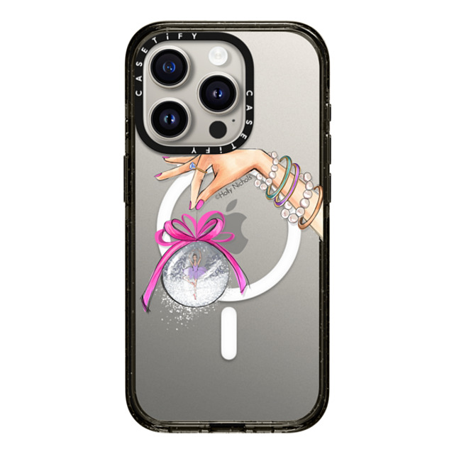 Holly Nichols x CASETiFY iPhone 15 Pro ケース Ribbon ブラック インパクトケース MagSafe対応 Making Spirits Bright Back to School Holly Nichols x CASETiFY iPhone 15 Pro ケース Ribbon ブラック インパクトケース MagSafe対応 Making Spirits Bright Back to School