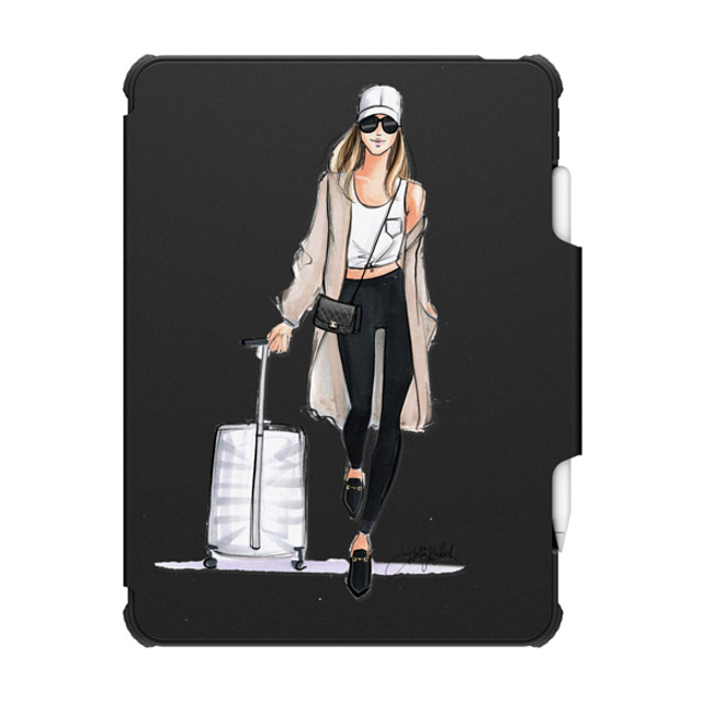 Holly Nichols x CASETiFY iPad Pro 12.9-inch (第5/6世代) Travel,Portraiture ブラック インパクト フォリオ ケース Travel Girl iPad Case Back to School Holly Nichols x CASETiFY iPad Pro 12.9-inch (第5/6世代) Travel,Portraiture ブラック インパクト フォリオ ケース Travel Girl iPad Case Back to School