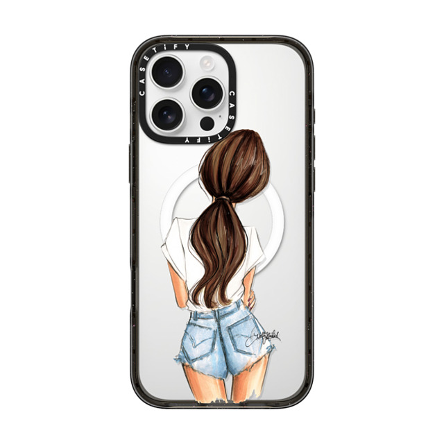 Holly Nichols x CASETiFY iPhone 16 Pro Max Case Portraiture Black Impact Case MagSafe Compatible Solitude (Fair Complexion, Brunette) Fashion Illustration Case Back to School Holly Nichols x CASETiFY iPhone 16 Pro Max Case Portraiture Black Impact Case MagSafe Compatible Solitude (Fair Complexion, Brunette) Fashion Illustration Case Back to School