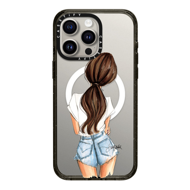Holly Nichols x CASETiFY iPhone 15 Pro Max Case Portraiture Black Impact Case MagSafe Compatible Solitude (Fair Complexion, Brunette) Fashion Illustration Case Mother's Day Holly Nichols x CASETiFY iPhone 15 Pro Max Case Portraiture Black Impact Case MagSafe Compatible Solitude (Fair Complexion, Brunette) Fashion Illustration Case Mother's Day