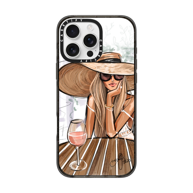 Holly Nichols x CASETiFY iPhone 16 Pro Max Case Portraiture Black Impact Case MagSafe Compatible Rose Dreamer (Blonde) Fashion Illustration Case Back to School Holly Nichols x CASETiFY iPhone 16 Pro Max Case Portraiture Black Impact Case MagSafe Compatible Rose Dreamer (Blonde) Fashion Illustration Case Back to School