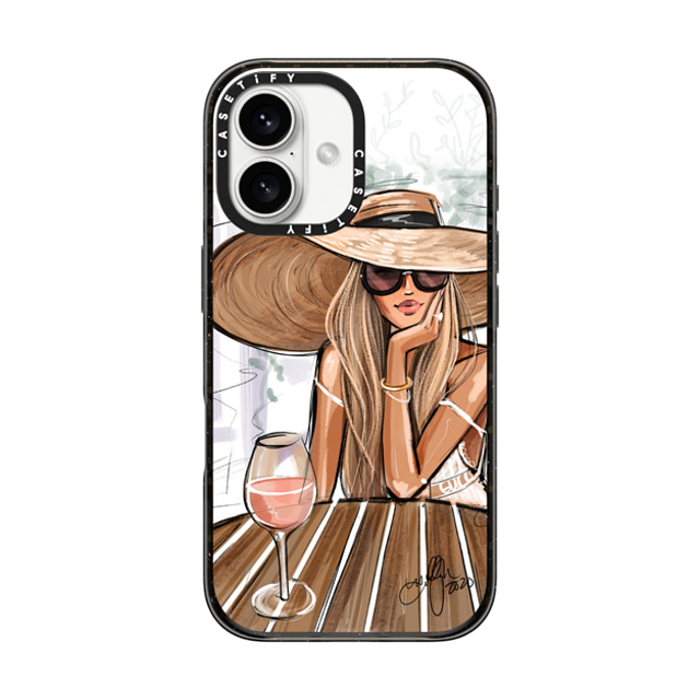 Holly Nichols x CASETiFY iPhone 16 Case Portraiture Black Impact Case MagSafe Compatible Rose Dreamer (Blonde) Fashion Illustration Case Back to School Holly Nichols x CASETiFY iPhone 16 Case Portraiture Black Impact Case MagSafe Compatible Rose Dreamer (Blonde) Fashion Illustration Case Back to School