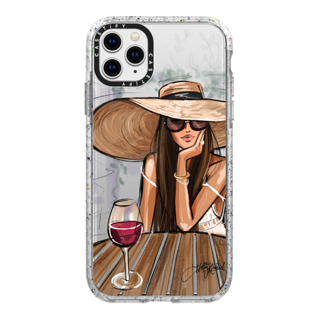 Holly Nichols x CASETiFY iPhone 11 Pro Max ケース フロスト インパクトケース Dreamer with Red Wine (Fashion Illustration)