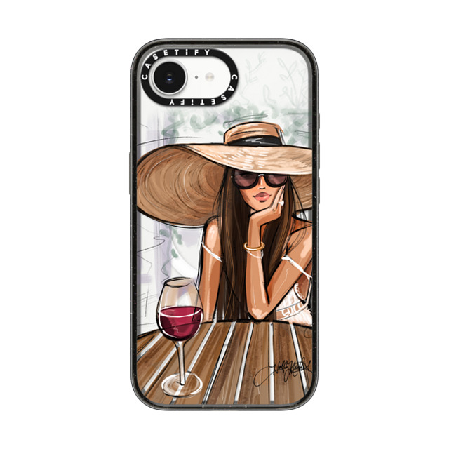 Holly Nichols x CASETiFY iPhone 16e Case Travel,Portraiture Black Impact Case MagSafe Compatible Dreamer with Red Wine (Fashion Illustration) Back to School Holly Nichols x CASETiFY iPhone 16e Case Travel,Portraiture Black Impact Case MagSafe Compatible Dreamer with Red Wine (Fashion Illustration) Back to School