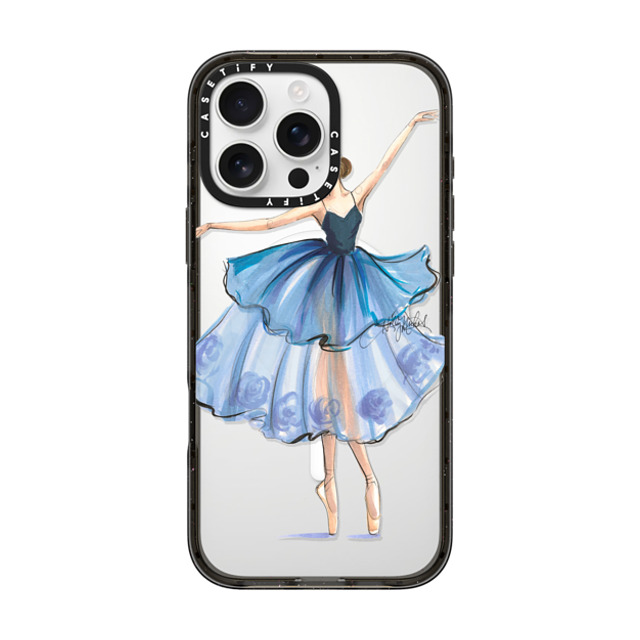 Holly Nichols x CASETiFY iPhone 16 Pro Max Case Black Impact Case MagSafe Compatible Rise (Ballerina Fashion Illustration Transparent Phone Case) Mother's Day Holly Nichols x CASETiFY iPhone 16 Pro Max Case Black Impact Case MagSafe Compatible Rise (Ballerina Fashion Illustration Transparent Phone Case) Mother's Day