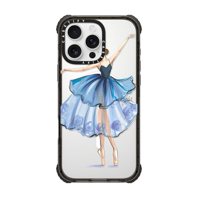 Holly Nichols x CASETiFY iPhone 16 Pro Max Case Black ウルトラ インパクトケース MagSafe 対応 Rise (Ballerina Fashion Illustration Transparent Phone Case) Mother's Day Holly Nichols x CASETiFY iPhone 16 Pro Max Case Black ウルトラ インパクトケース MagSafe 対応 Rise (Ballerina Fashion Illustration Transparent Phone Case) Mother's Day