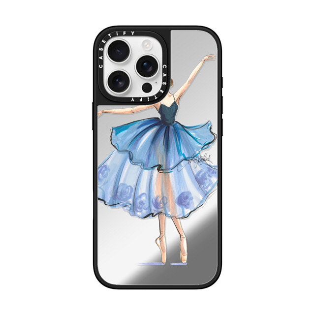 Holly Nichols x CASETiFY iPhone 16 Pro Max Case Silver on Black ミラーケース MagSafe対応 Rise (Ballerina Fashion Illustration Transparent Phone Case) Mother's Day Holly Nichols x CASETiFY iPhone 16 Pro Max Case Silver on Black ミラーケース MagSafe対応 Rise (Ballerina Fashion Illustration Transparent Phone Case) Mother's Day