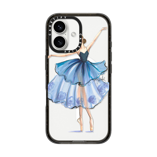 Holly Nichols x CASETiFY iPhone 16 Case Black Impact Case MagSafe Compatible Rise (Ballerina Fashion Illustration Transparent Phone Case) Mother's Day Holly Nichols x CASETiFY iPhone 16 Case Black Impact Case MagSafe Compatible Rise (Ballerina Fashion Illustration Transparent Phone Case) Mother's Day