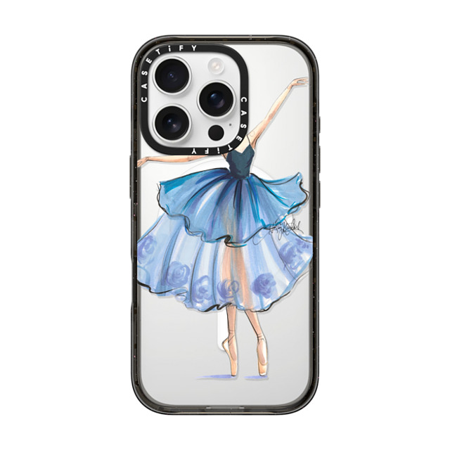 Holly Nichols x CASETiFY iPhone 16 Pro Case Black Impact Case MagSafe Compatible Rise (Ballerina Fashion Illustration Transparent Phone Case) Mother's Day Holly Nichols x CASETiFY iPhone 16 Pro Case Black Impact Case MagSafe Compatible Rise (Ballerina Fashion Illustration Transparent Phone Case) Mother's Day