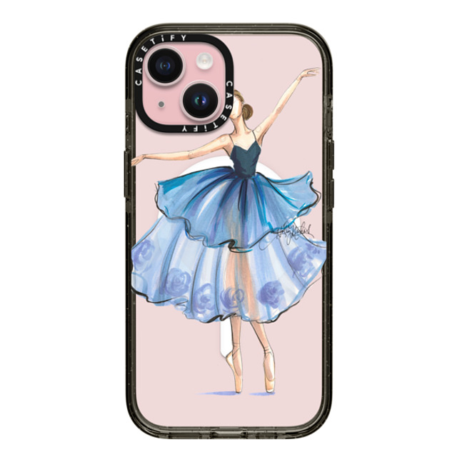 Holly Nichols x CASETiFY iPhone 15 Case Black Impact Case MagSafe Compatible Rise (Ballerina Fashion Illustration Transparent Phone Case) Mother's Day Holly Nichols x CASETiFY iPhone 15 Case Black Impact Case MagSafe Compatible Rise (Ballerina Fashion Illustration Transparent Phone Case) Mother's Day