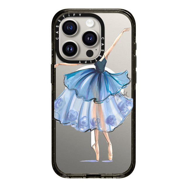 Holly Nichols x CASETiFY iPhone 15 Pro Case Black Impact Case MagSafe Compatible Rise (Ballerina Fashion Illustration Transparent Phone Case) Mother's Day Holly Nichols x CASETiFY iPhone 15 Pro Case Black Impact Case MagSafe Compatible Rise (Ballerina Fashion Illustration Transparent Phone Case) Mother's Day