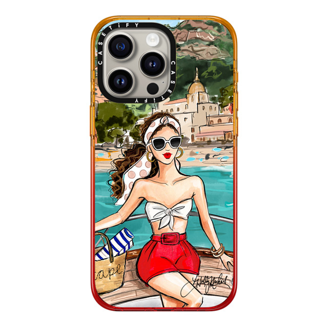 Holly Nichols x CASETiFY iPhone 15 Pro Max Case Summer,Portraiture Peach Haze Impact Case Amalfi (Fair Complexion) Positano Italy Fashion Illustration Case Mother's Day Holly Nichols x CASETiFY iPhone 15 Pro Max Case Summer,Portraiture Peach Haze Impact Case Amalfi (Fair Complexion) Positano Italy Fashion Illustration Case Mother's Day