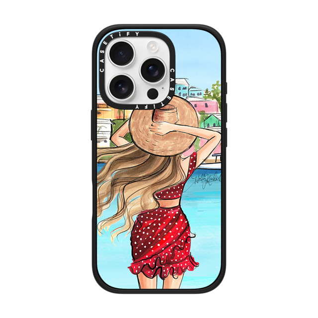 Holly Nichols x CASETiFY iPhone 16 Pro Case Portraiture マットブラック Impact Case MagSafe Compatible Vacation Girl Mother's Day Holly Nichols x CASETiFY iPhone 16 Pro Case Portraiture マットブラック Impact Case MagSafe Compatible Vacation Girl Mother's Day