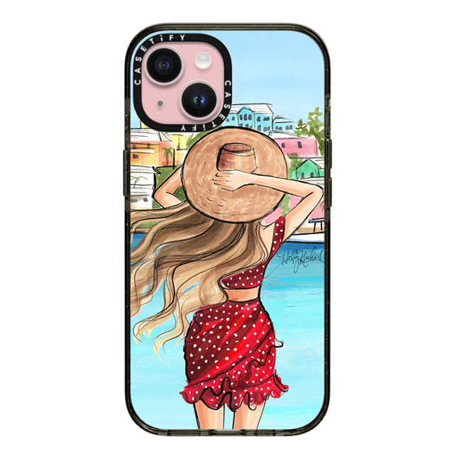 Holly Nichols x CASETiFY iPhone 15 Case Portraiture Black インパクトケース Vacation Girl Mother's Day Holly Nichols x CASETiFY iPhone 15 Case Portraiture Black インパクトケース Vacation Girl Mother's Day