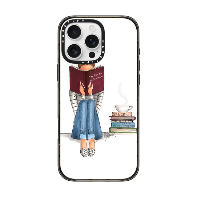 Holly Nichols x CASETiFY iPhone 16 Pro Max Case Black Impact Case The Fine Art Of Staying In (White Background, Phone Case) Mother's Day Holly Nichols x CASETiFY iPhone 16 Pro Max Case Black Impact Case The Fine Art Of Staying In (White Background, Phone Case) Mother's Day