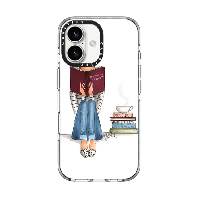 Holly Nichols x CASETiFY iPhone 16 ケース クリア クリア ケース MagSafe対応 The Fine Art Of Staying In (White Background, Phone Case) Father's Day Holly Nichols x CASETiFY iPhone 16 ケース クリア クリア ケース MagSafe対応 The Fine Art Of Staying In (White Background, Phone Case) Father's Day
