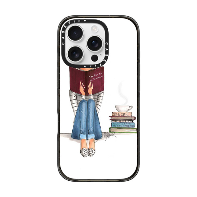 Holly Nichols x CASETiFY iPhone 16 Pro ケース ブラック インパクトケース MagSafe対応 The Fine Art Of Staying In (White Background, Phone Case) Father's Day Holly Nichols x CASETiFY iPhone 16 Pro ケース ブラック インパクトケース MagSafe対応 The Fine Art Of Staying In (White Background, Phone Case) Father's Day