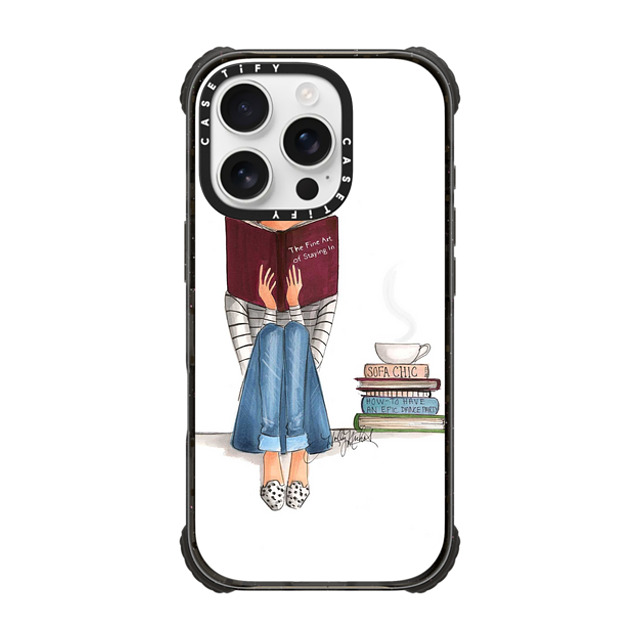Holly Nichols x CASETiFY iPhone 16 Pro ケース ブラック ウルトラ インパクトケース MagSafe 対応 The Fine Art Of Staying In (White Background, Phone Case) Father's Day Holly Nichols x CASETiFY iPhone 16 Pro ケース ブラック ウルトラ インパクトケース MagSafe 対応 The Fine Art Of Staying In (White Background, Phone Case) Father's Day