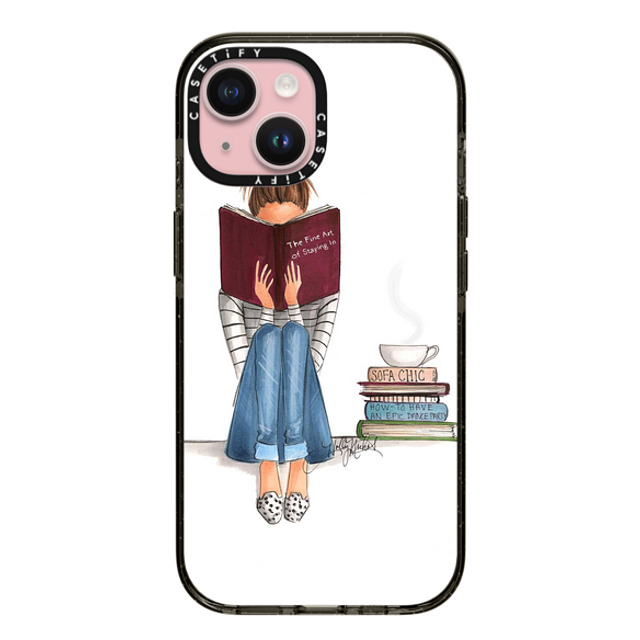 Holly Nichols x CASETiFY iPhone 15 ケース ブラック インパクトケース The Fine Art Of Staying In (White Background, Phone Case) Father's Day Holly Nichols x CASETiFY iPhone 15 ケース ブラック インパクトケース The Fine Art Of Staying In (White Background, Phone Case) Father's Day